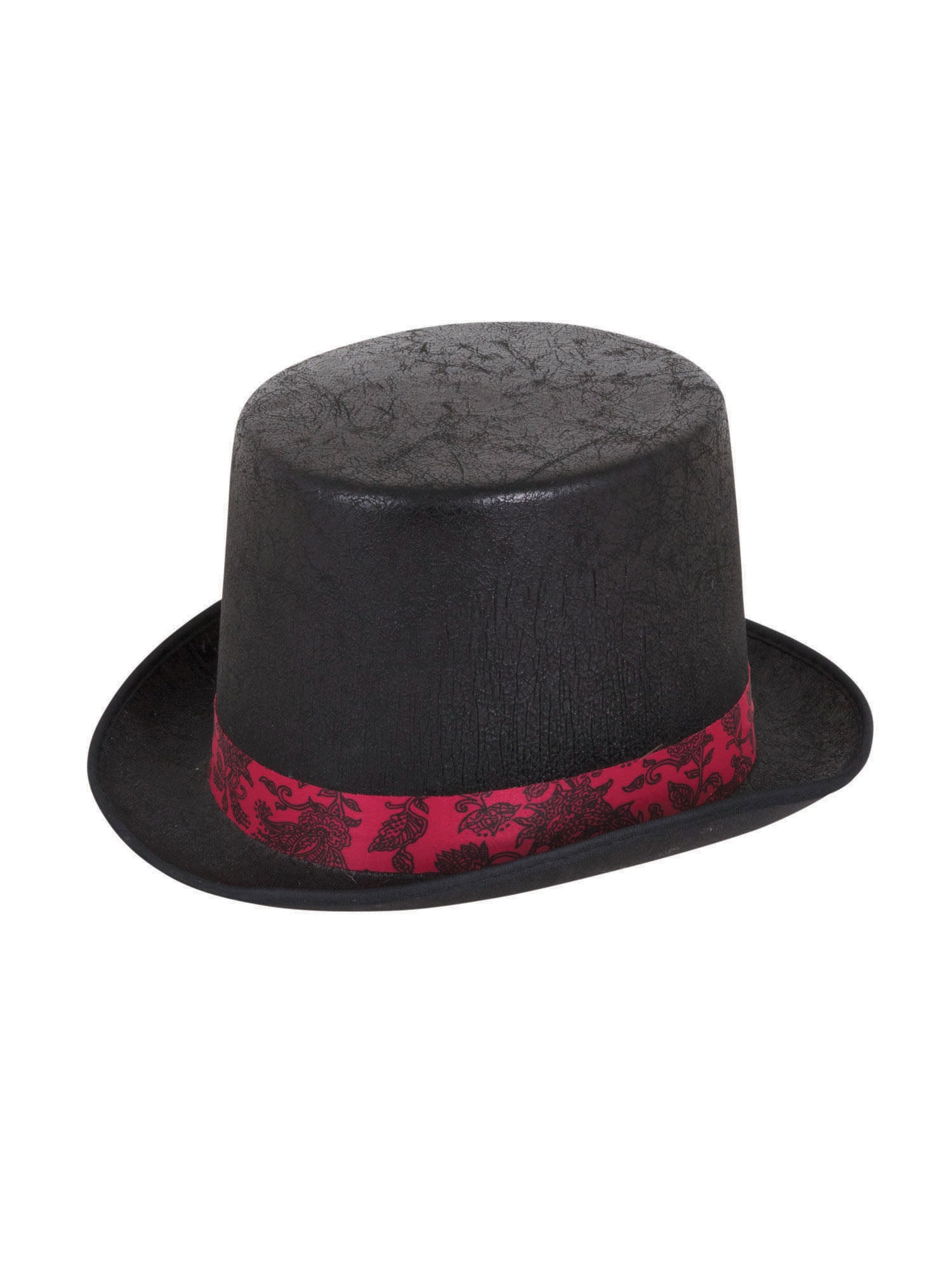 Top Hat Aged Look Black W/Red Band