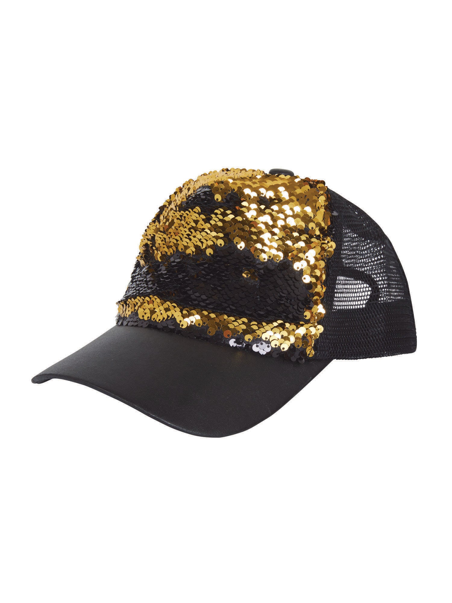 Sequin Cap Reversible (Black/Gold)