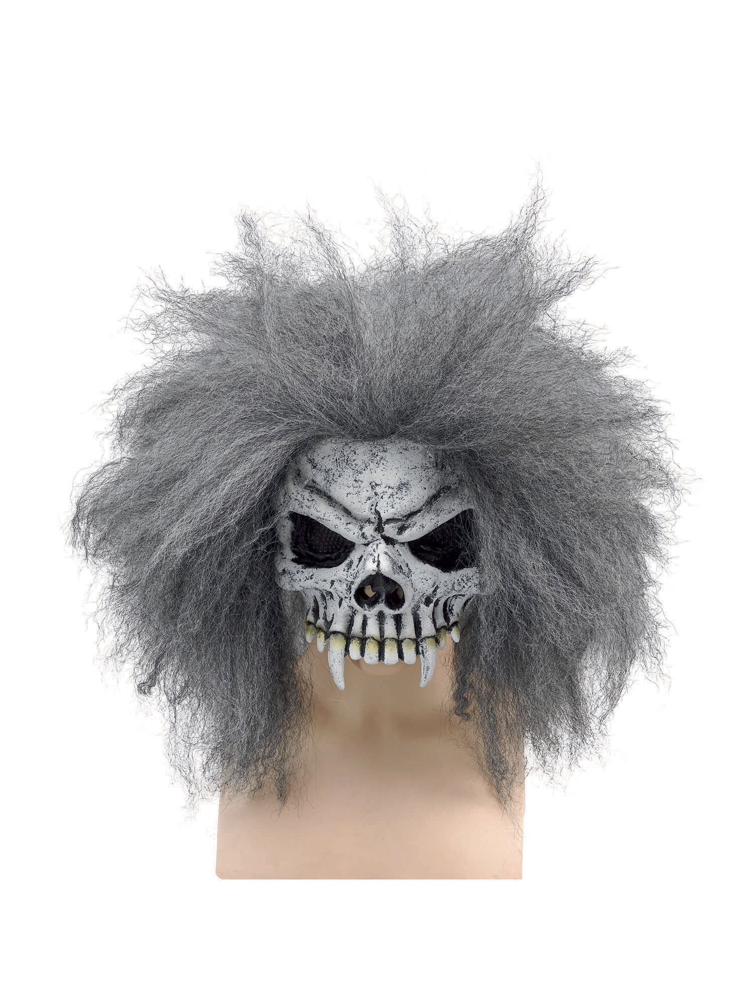 Skull Half Face Mask + Hair