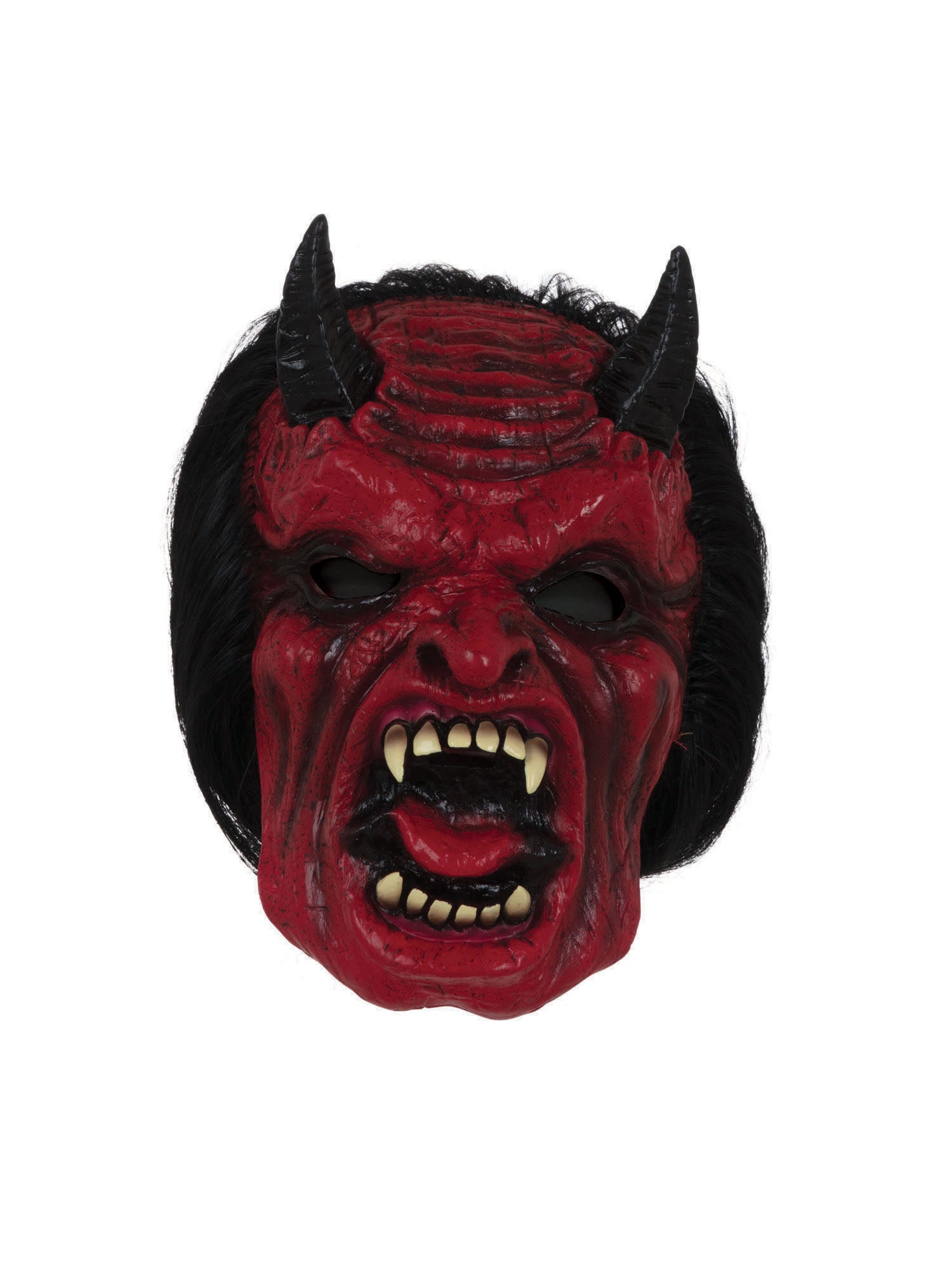 Devil Mask W/Hair ***