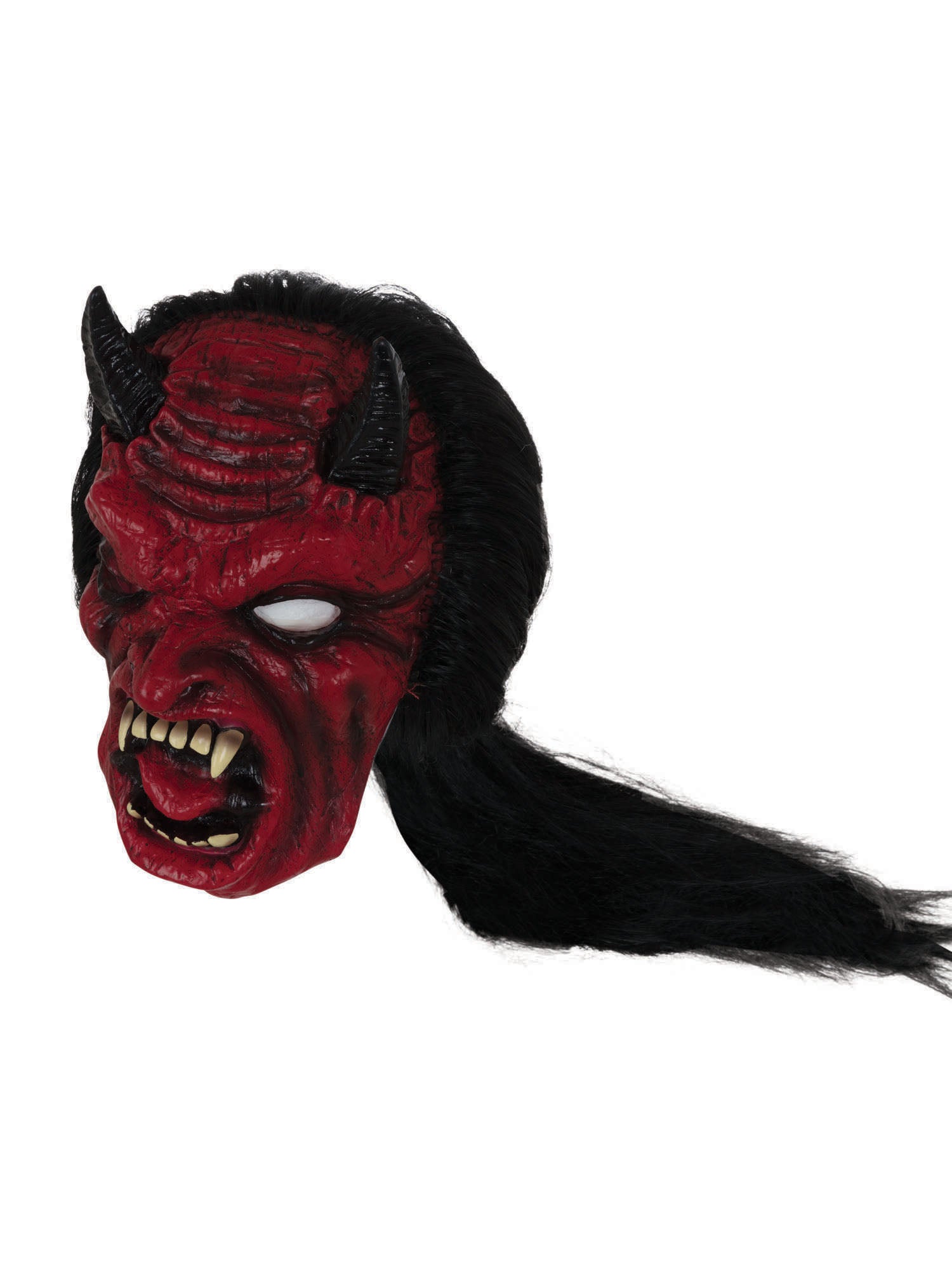 Devil Mask W/Hair ***