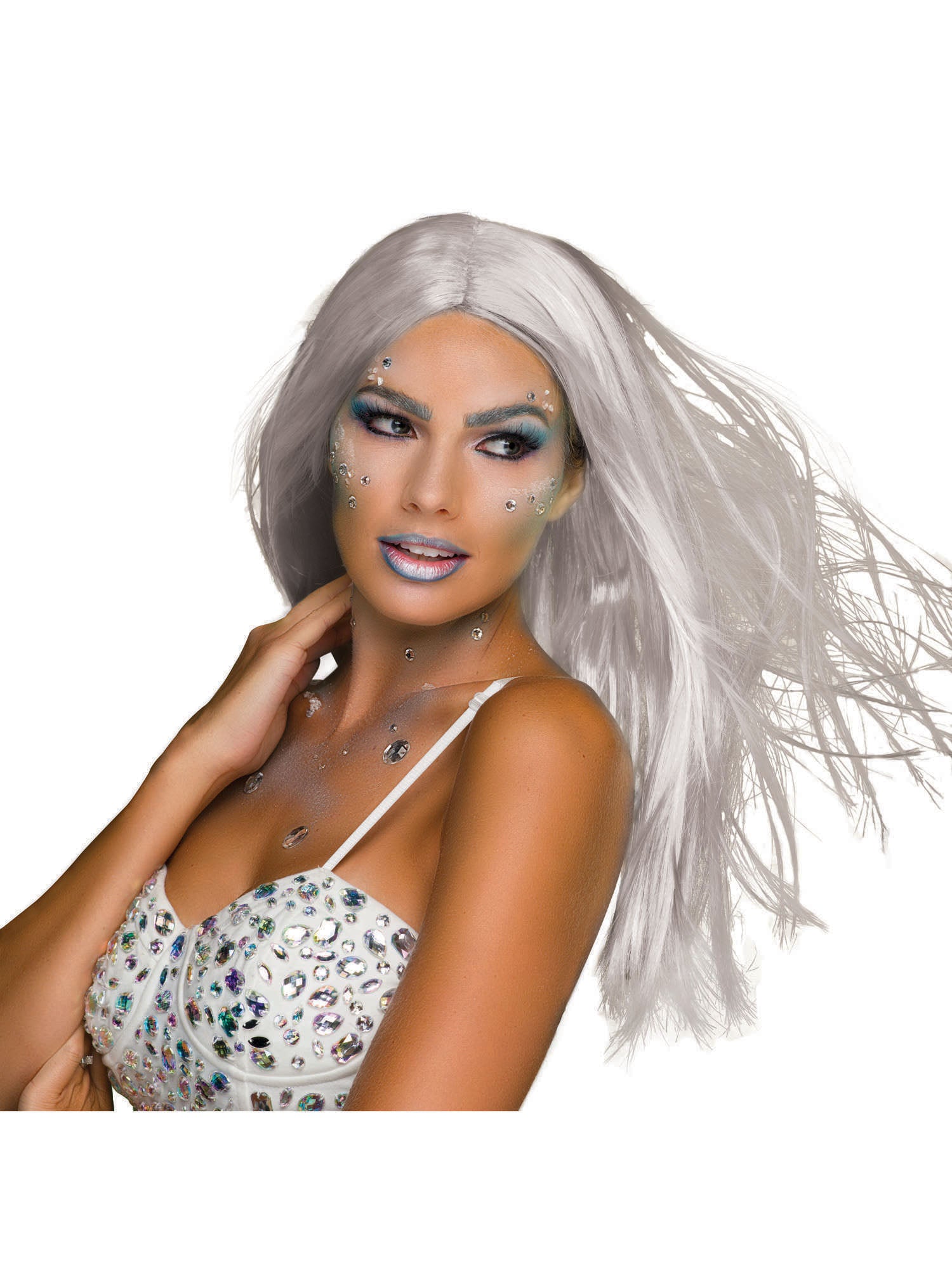 Long 18in Wig.Grey