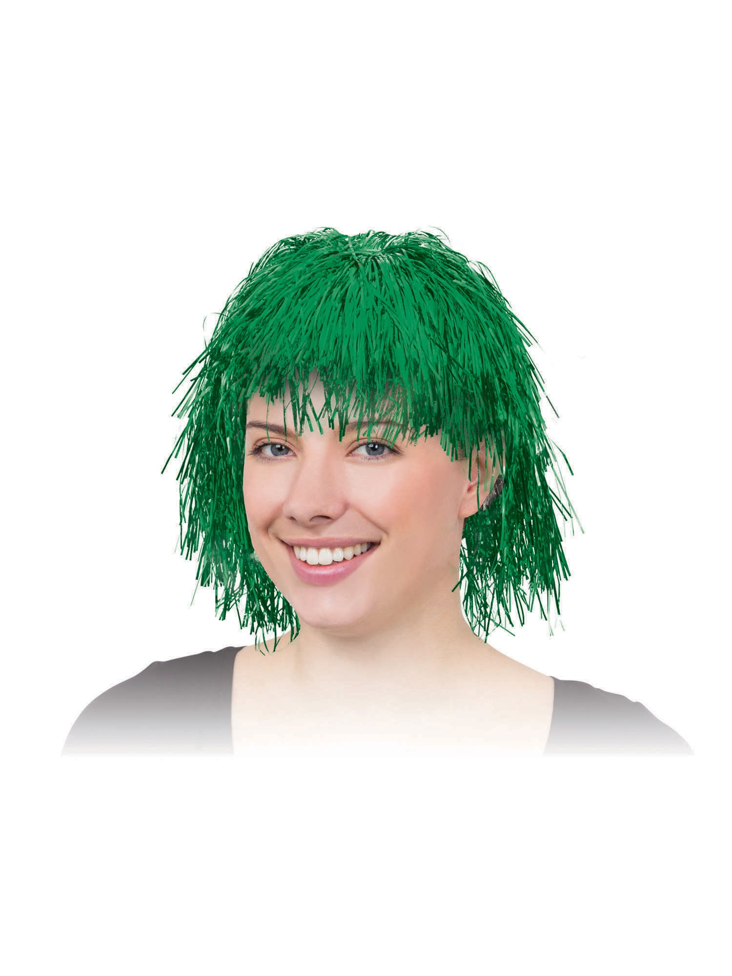 Tinsel Wig. Green