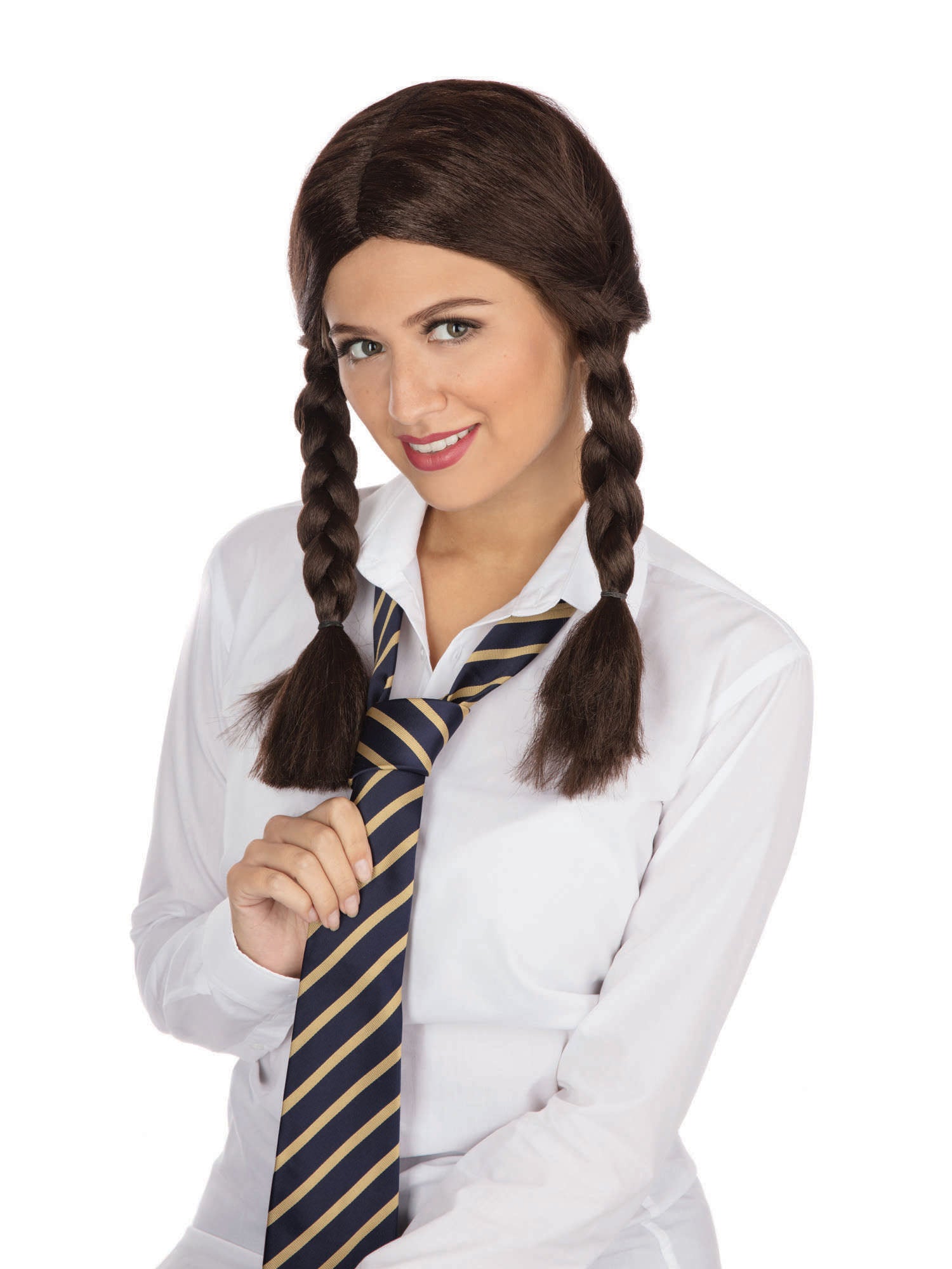 Schoolgirl Wig. Brown