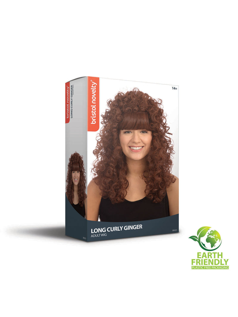 Curly Long Ginger Wig