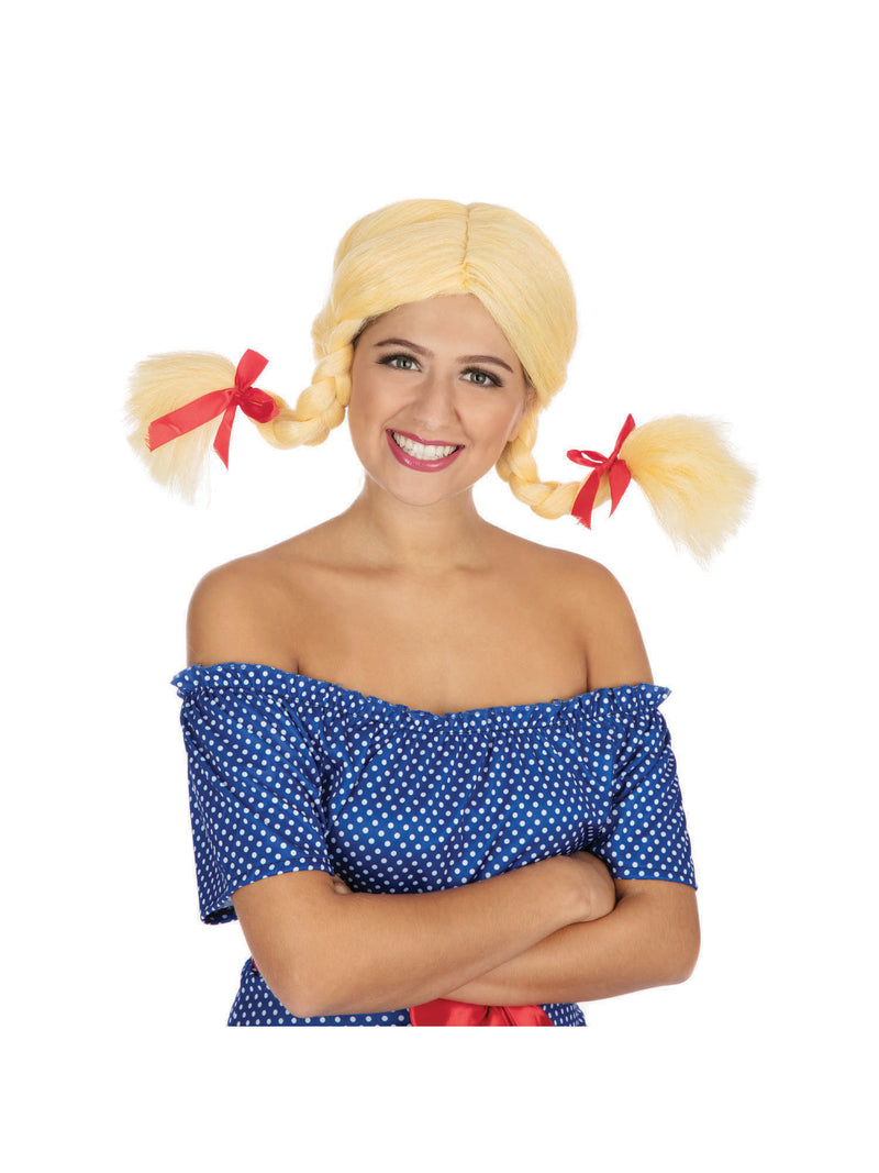 Pigtail Wig - Blonde