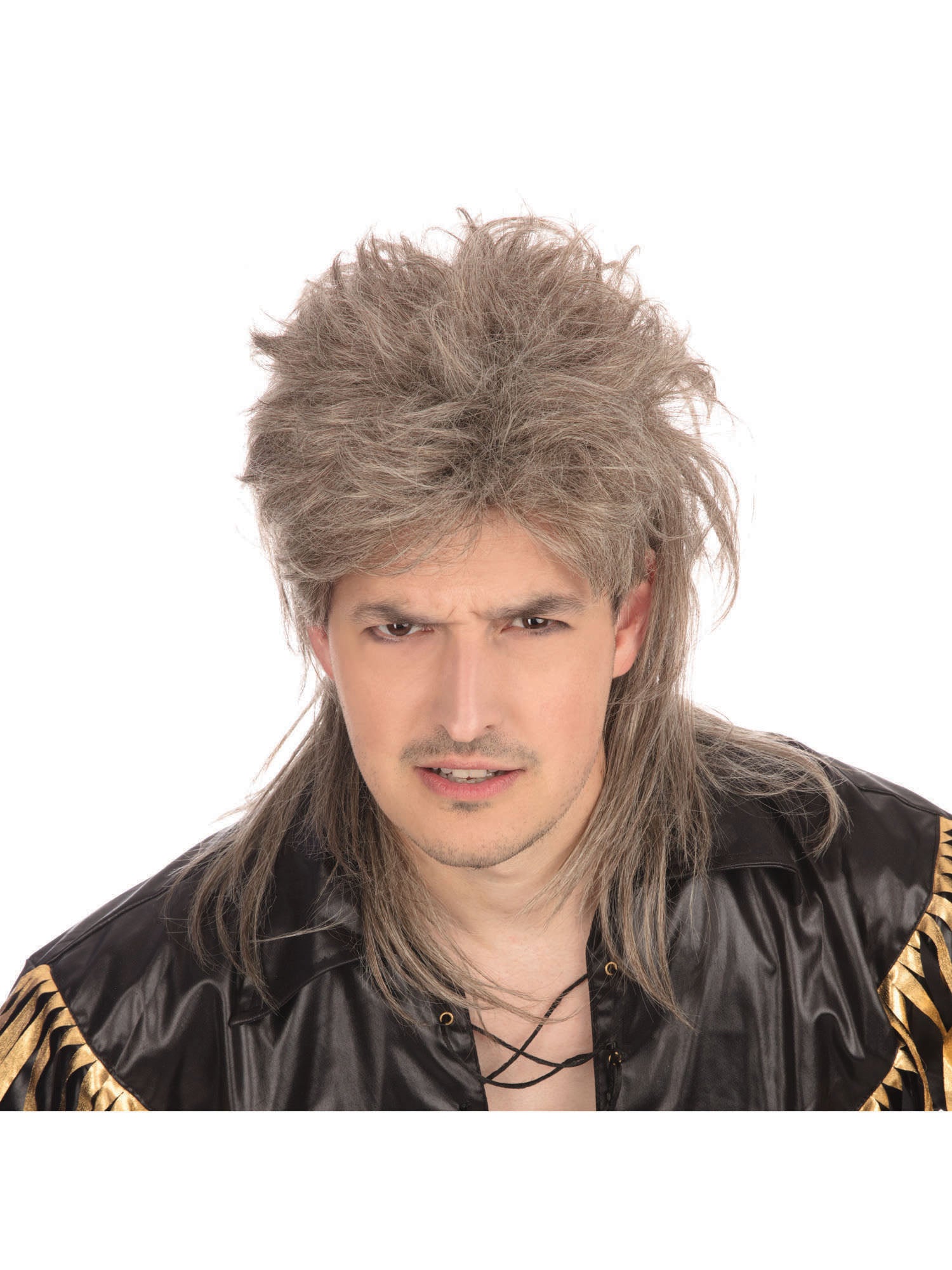 Mullet Wig Deluxe.Brown/Blonde