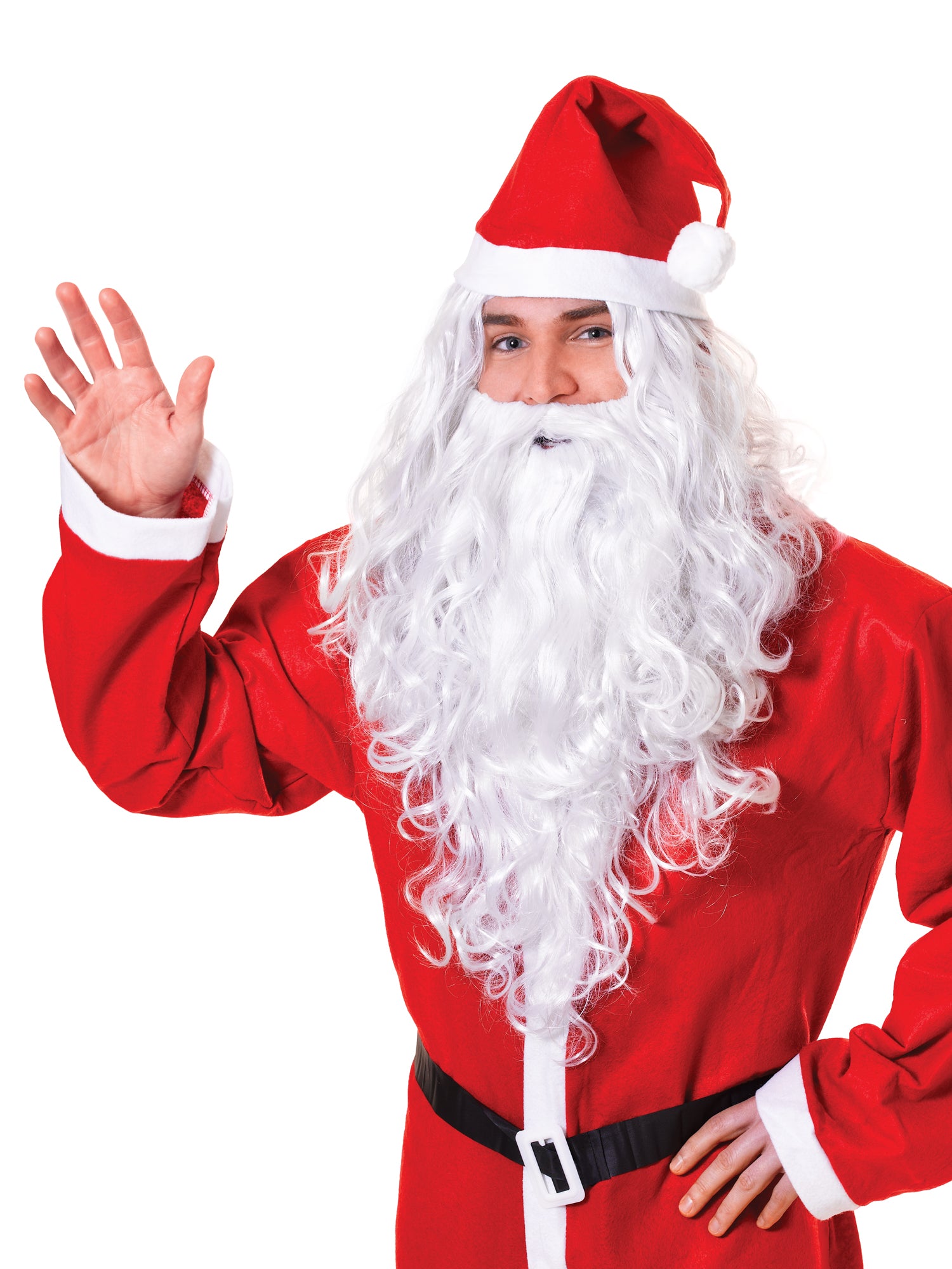 White Santa/Wizard Wig And Beard