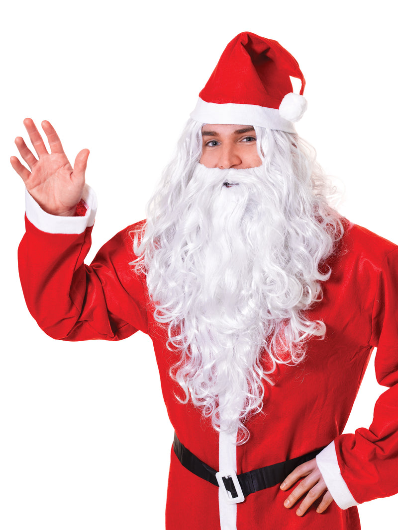 White Santa/Wizard Wig And Beard