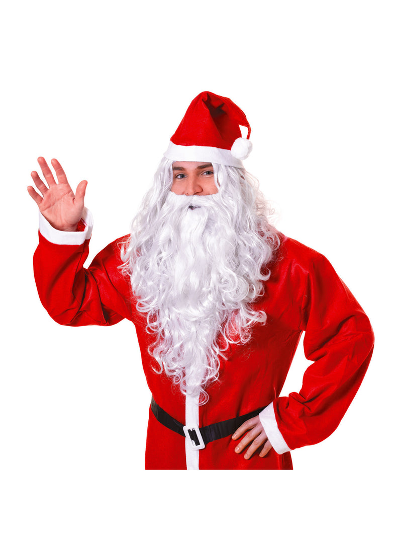 White Santa/Wizard Wig And Beard