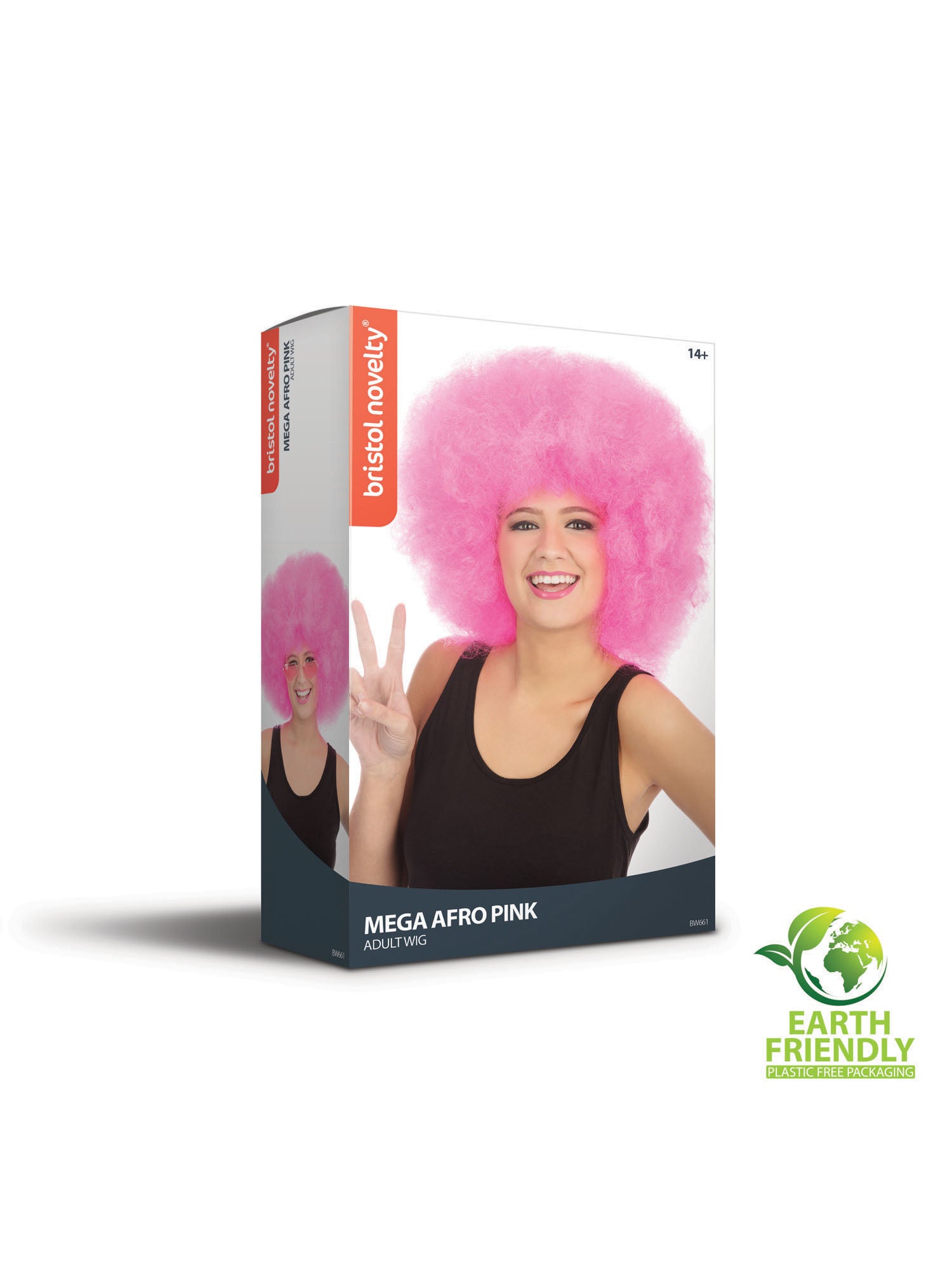 Afro Wig Pink Mega (Bagged)