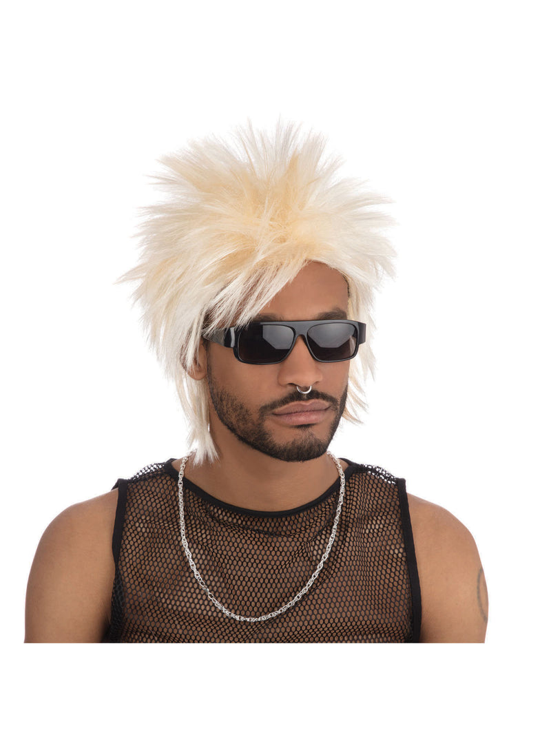 80'S Rock Idol Wig. Blonde