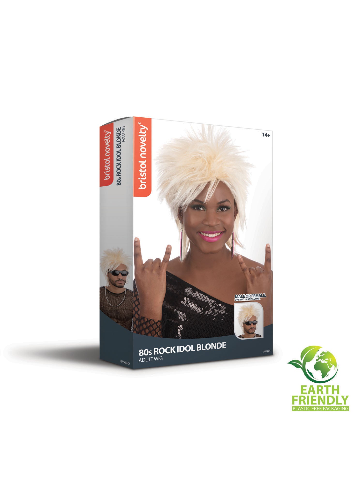 80'S Rock Idol Wig. Blonde
