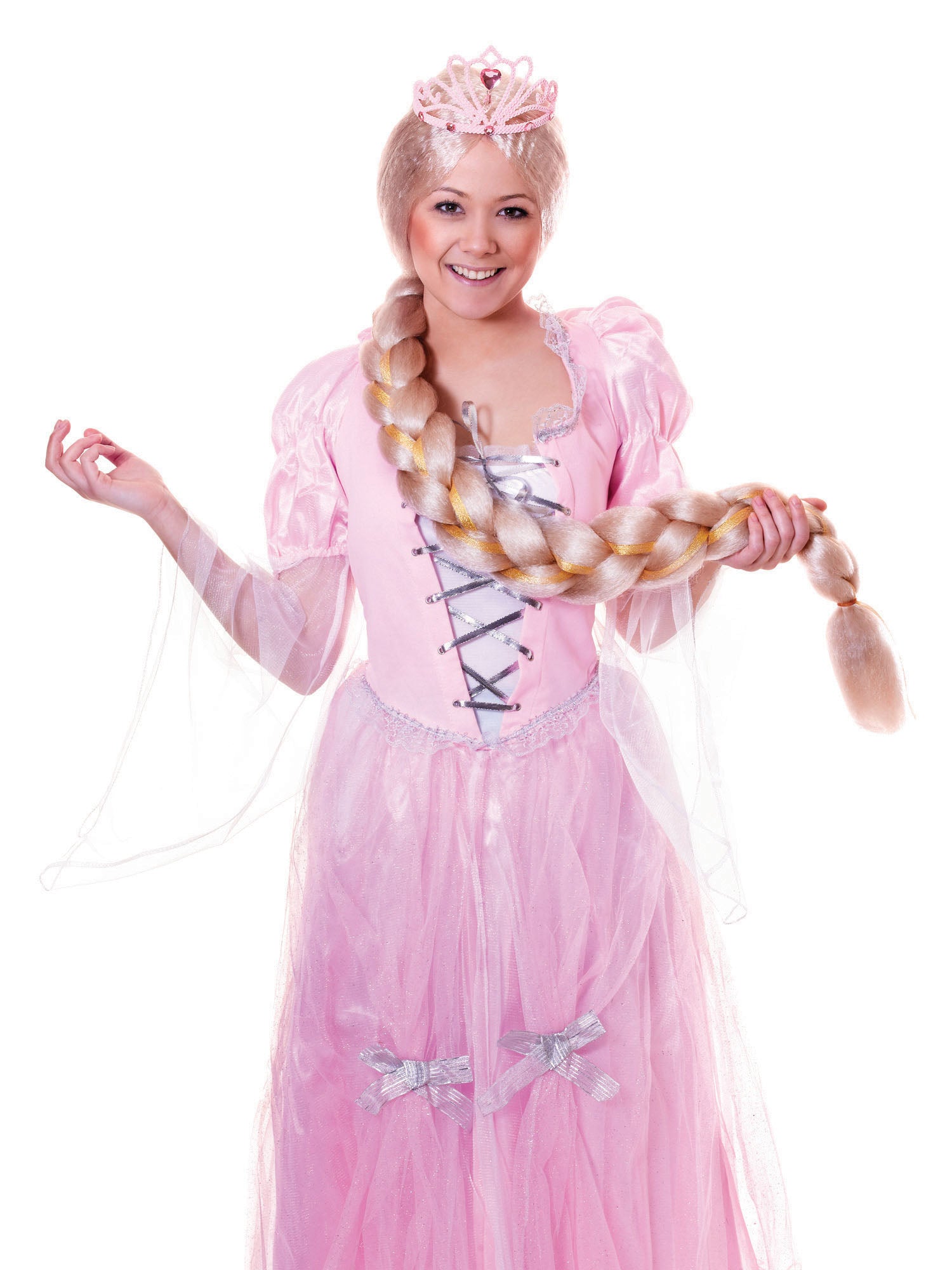 Long Braided Wig Blonde