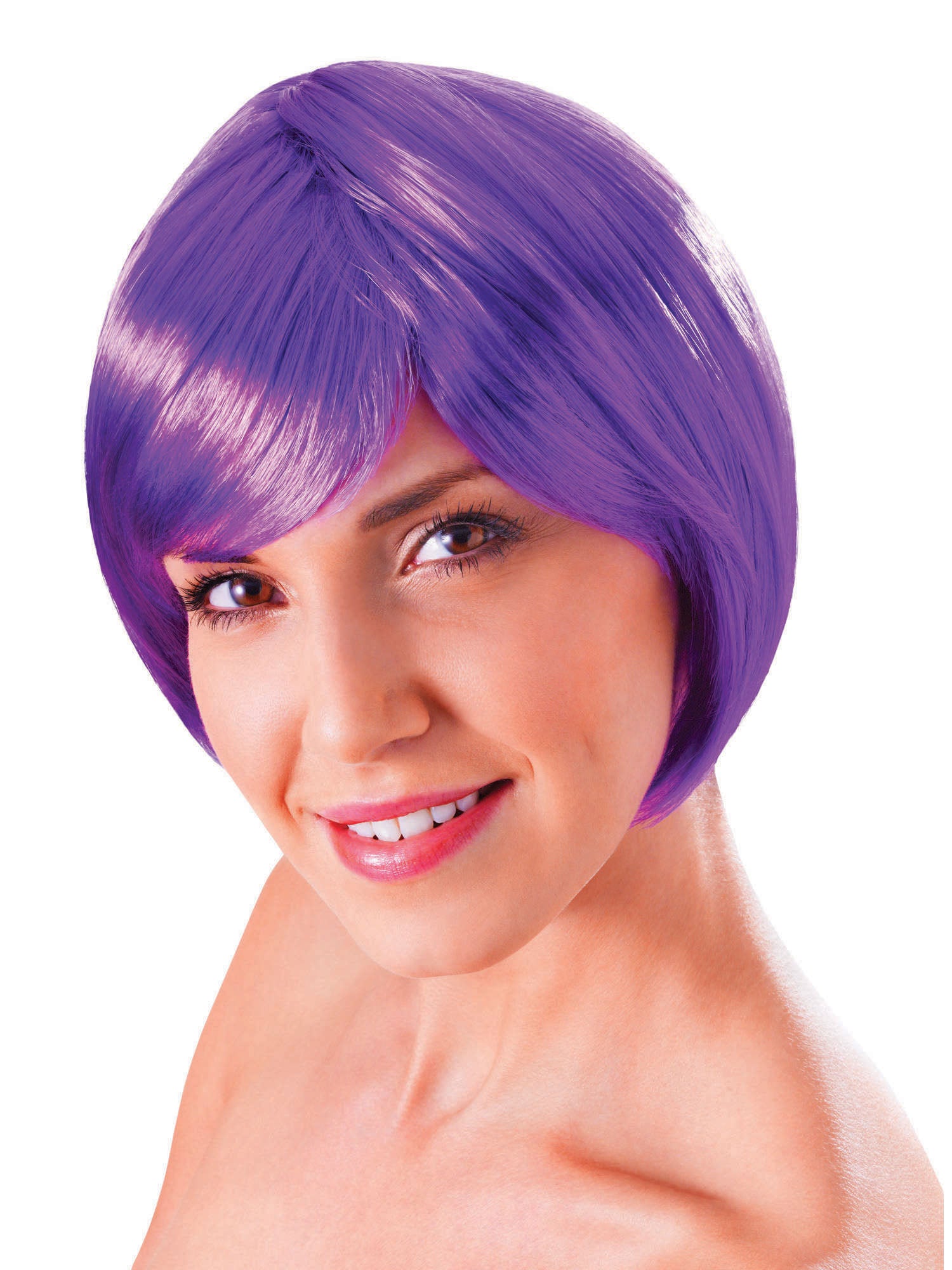 Flirty Flick Wig. Neon Purple ***
