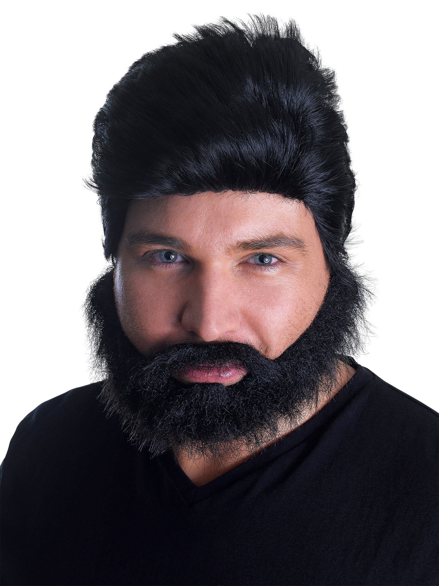 Euro Pop Star Wig And Beard Set