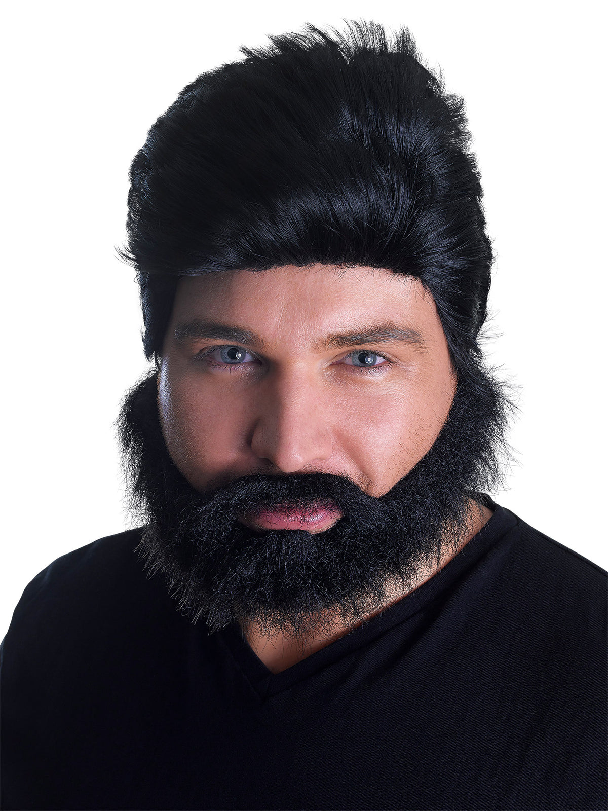 Euro Pop Star Wig And Beard Set 1