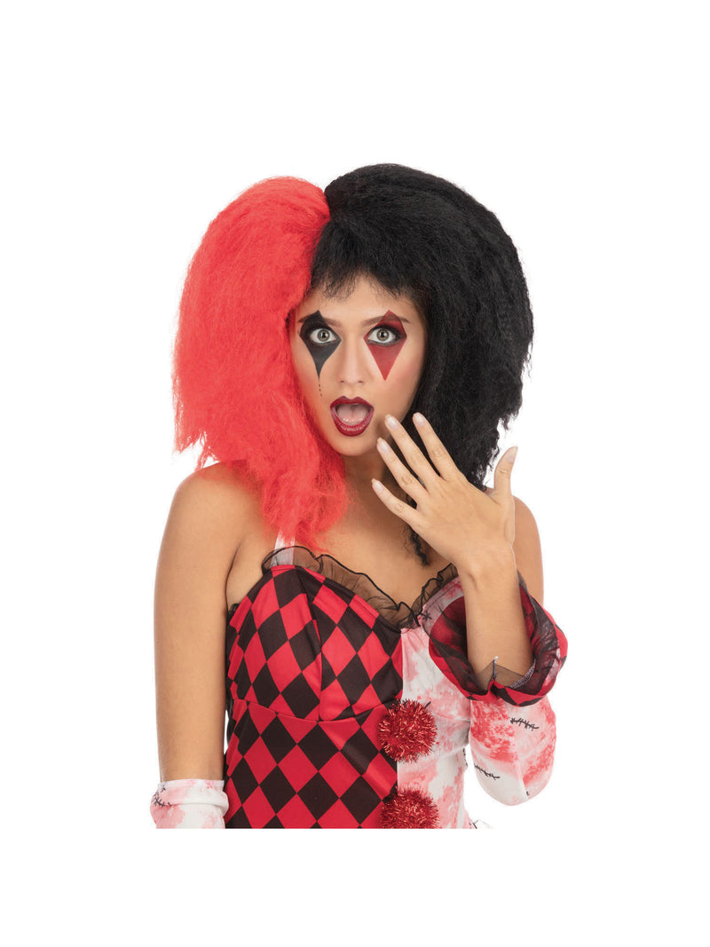 Crazy Girl Wig Red/Black (Boxed)