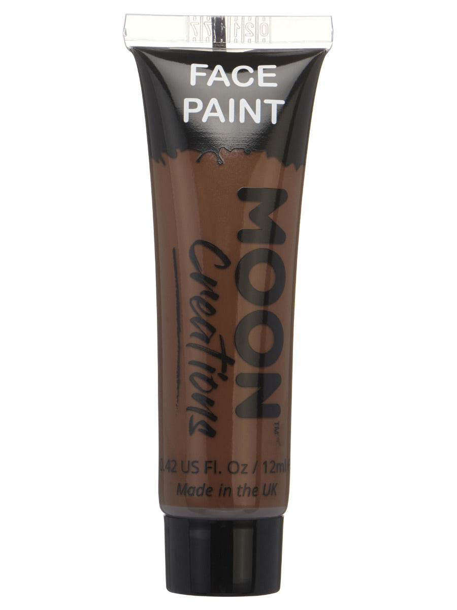 Moon Creations Face & Body Paint, Brown - 1