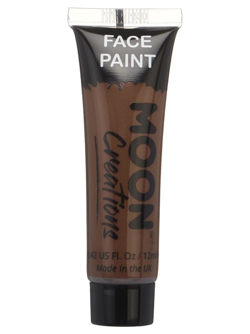 Moon Creations Face & Body Paint, Brown - 1