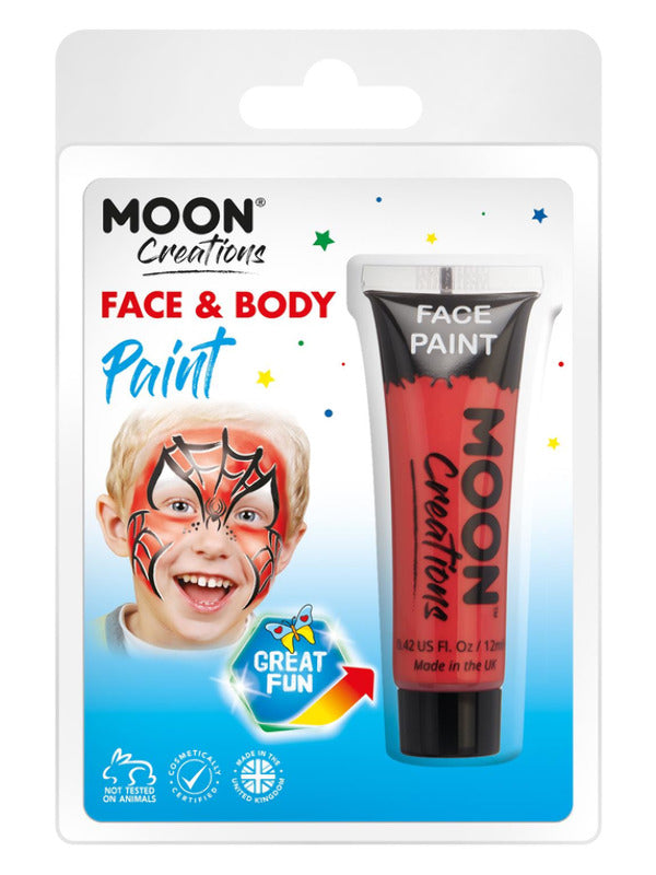 Moon Creations Face & Body Paint, Red - 2
