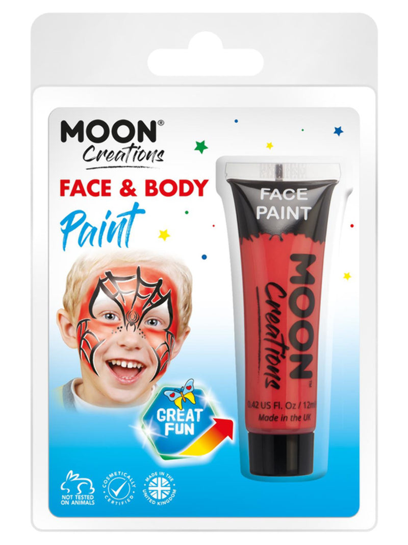 Moon Creations Face & Body Paint, Red - 1
