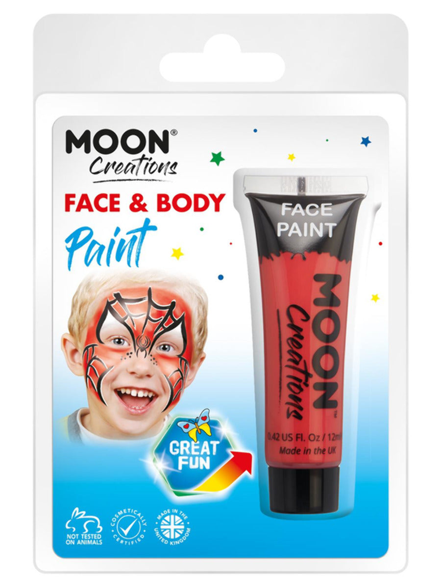 Moon Creations Face & Body Paint, Red - 1