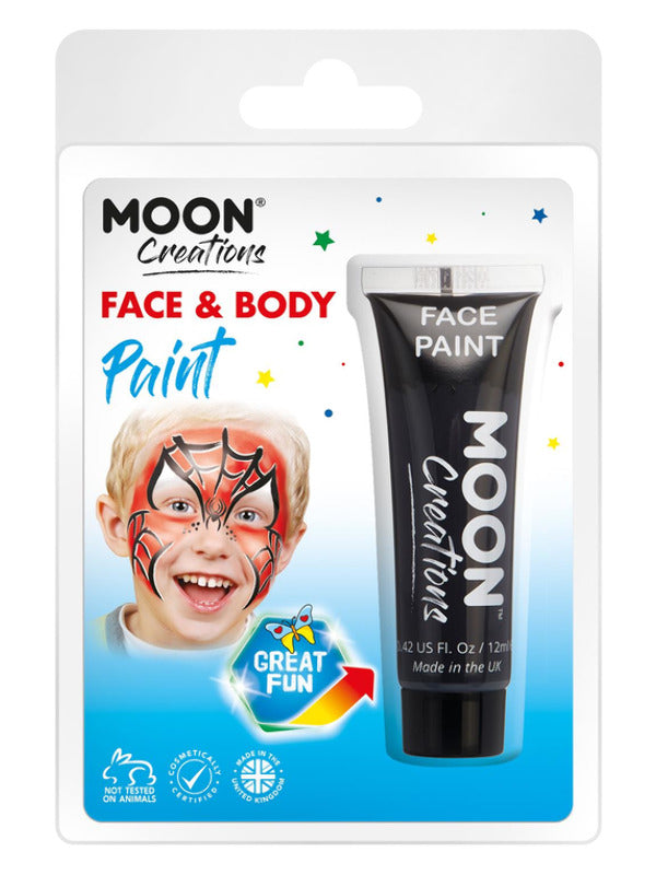 Moon Creations Face & Body Paint, Black - 2