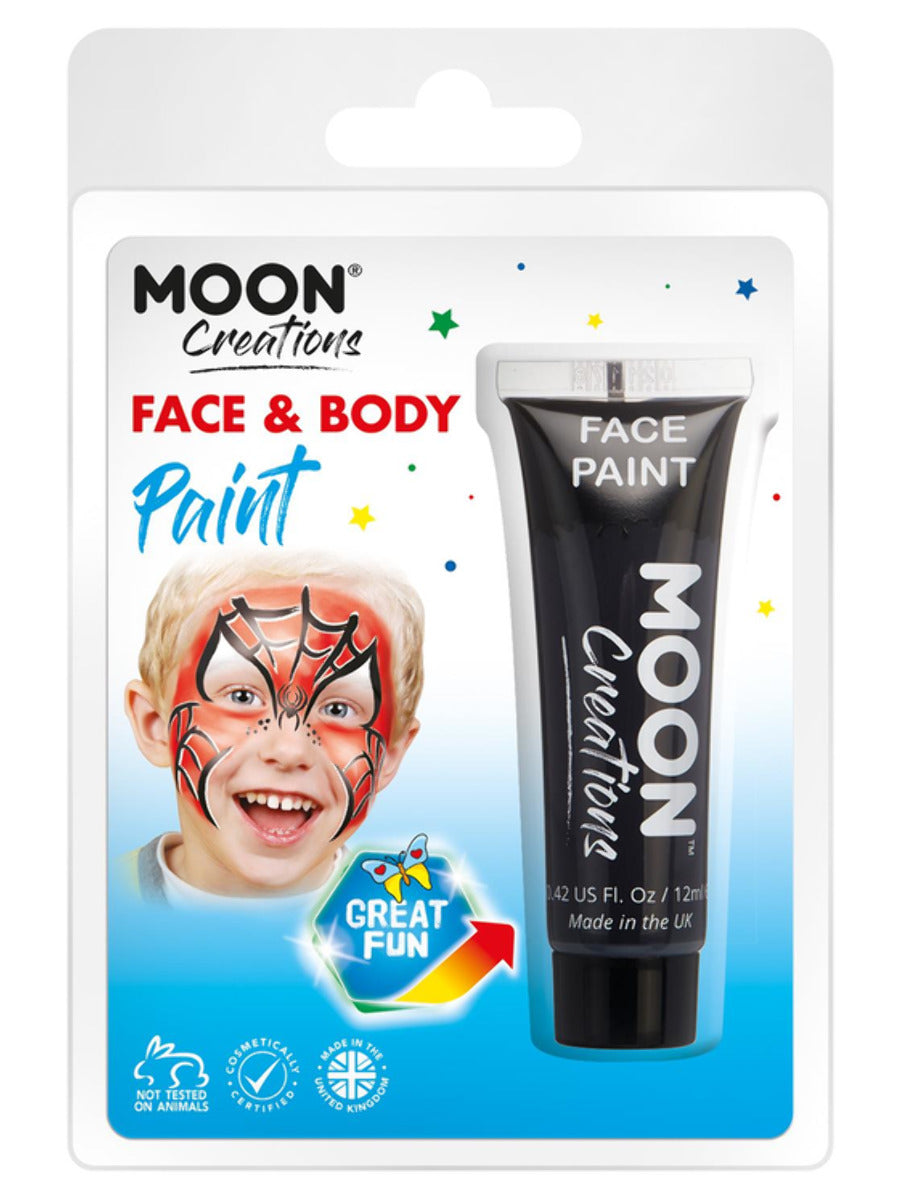 Moon Creations Face & Body Paint, Black - 1