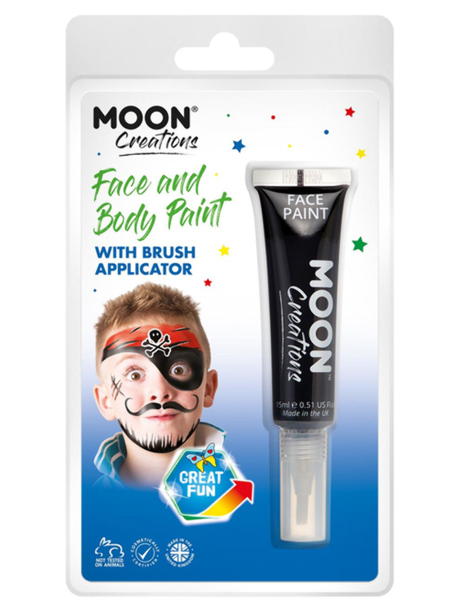 Moon Creations Face & Body Paints, Black - 1