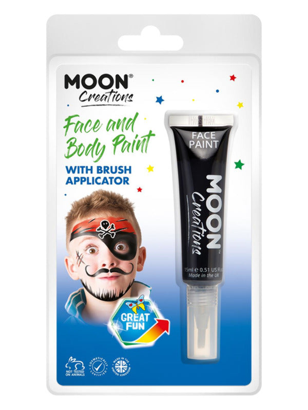 Moon Creations Face & Body Paints, Black - 2