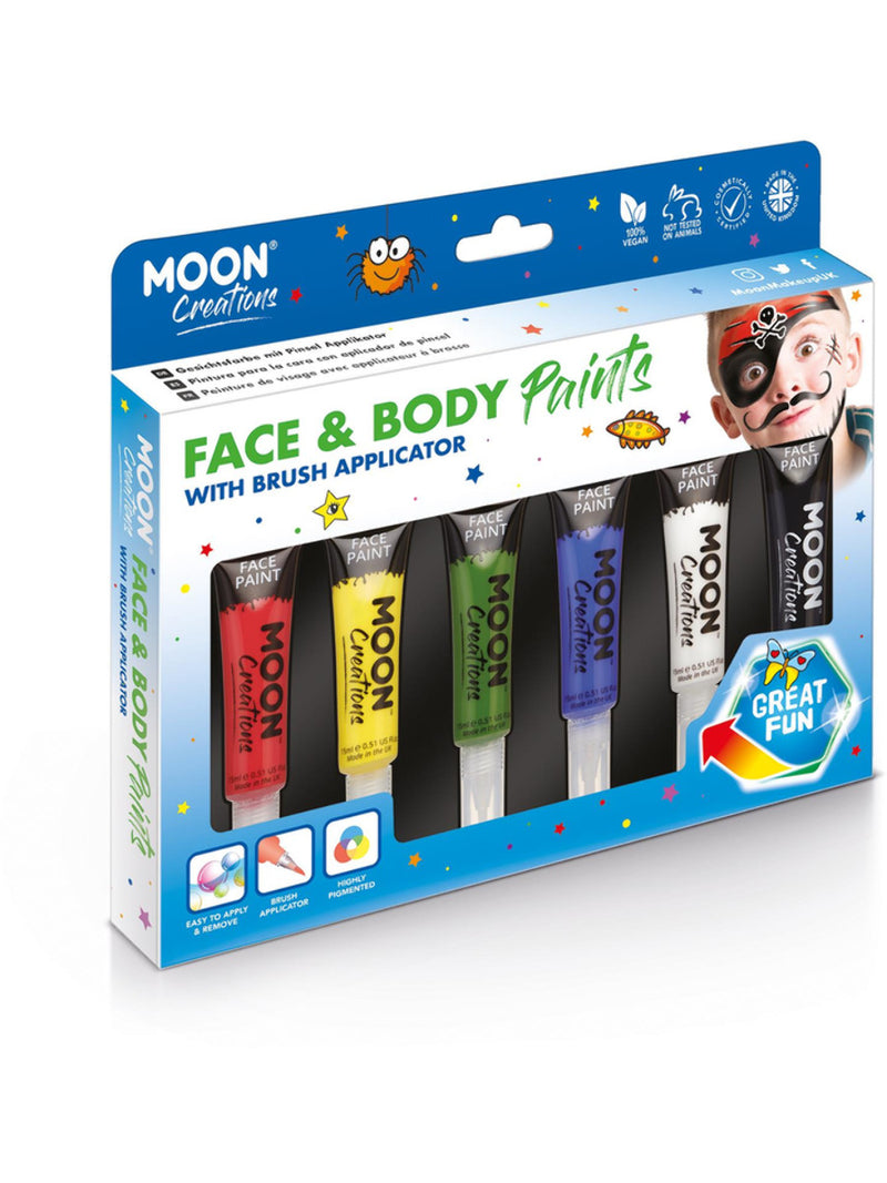 Moon Creations Face & Body Paints, Assorted - 1