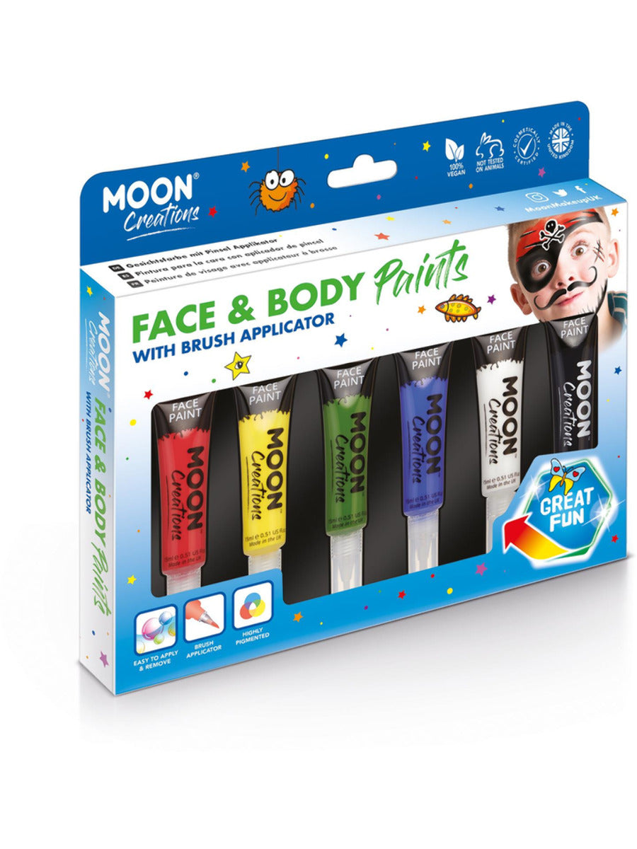 Moon Creations Face & Body Paints, Assorted - 1