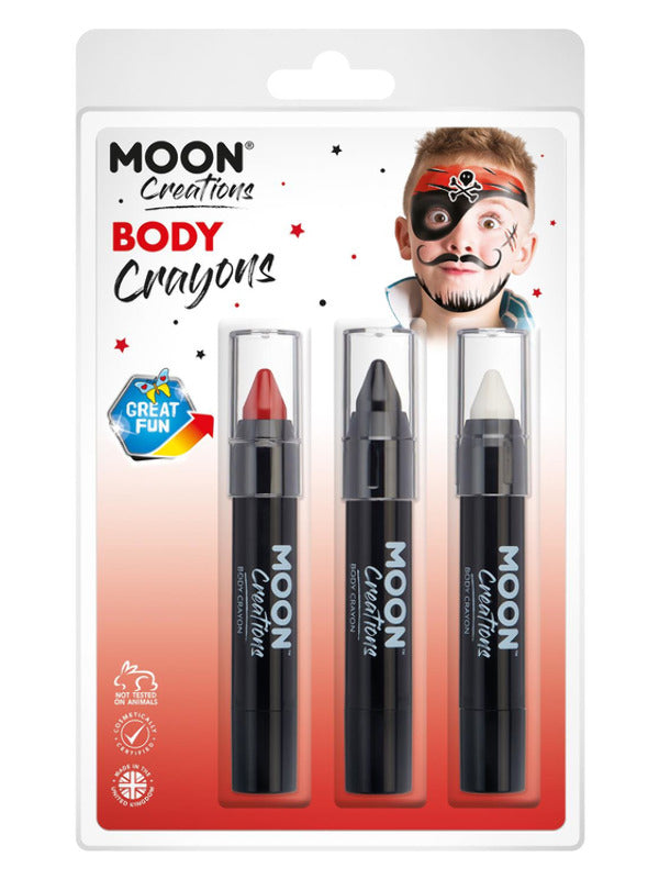 Moon Creations Body Crayons, - 2