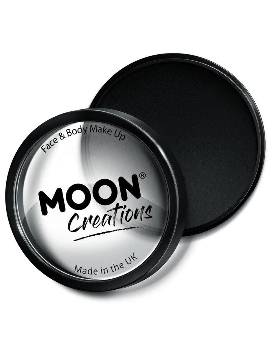 Moon Creations Pro Face Paint Cake Pot, Black - 1