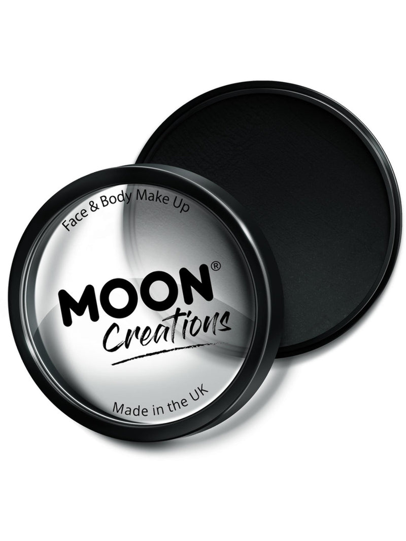 Moon Creations Pro Face Paint Cake Pot, Black - 1
