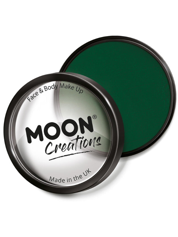 Moon Creations Pro Face Paint Cake Pot, Dark Green - 2