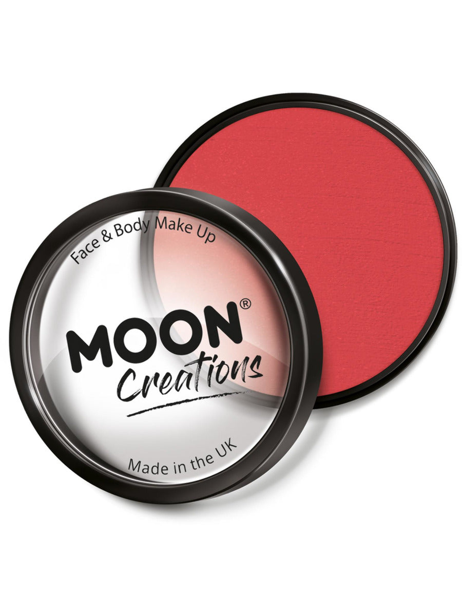 Moon Creations Pro Face Paint Cake Pot, Bright Red - 1