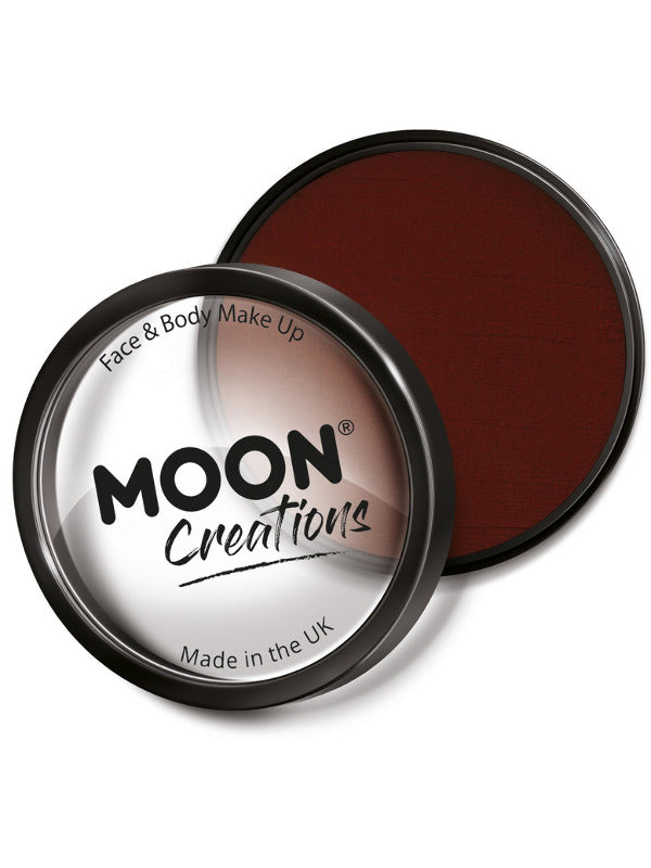Moon Creations Pro Face Paint Cake Pot, Dark Red - 2