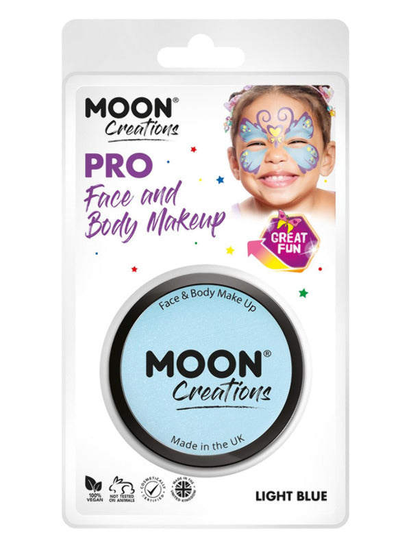 Moon Creations Pro Face Paint Cake Pot, Light Blue - 2