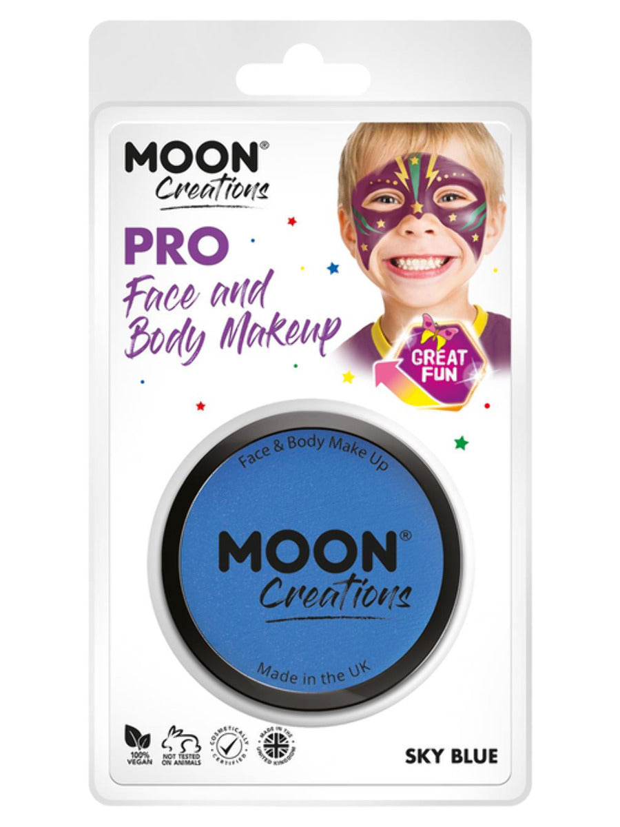 Moon Creations Pro Face Paint Cake Pot, Sky Blue - 1