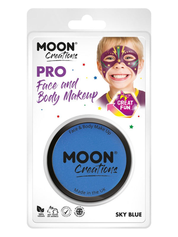 Moon Creations Pro Face Paint Cake Pot, Sky Blue - 2