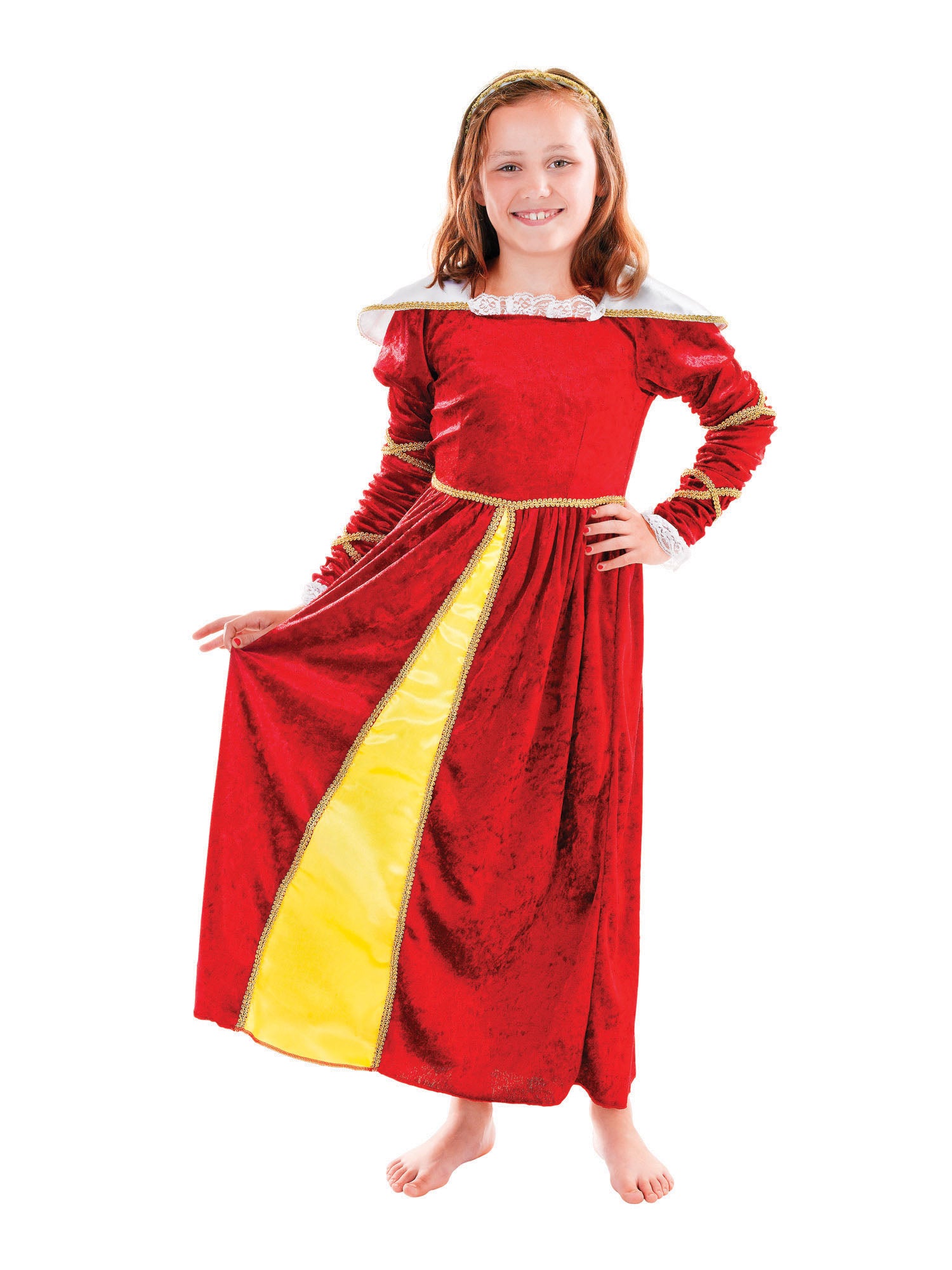 Tudor Girl + Headpiece (128cm) ***