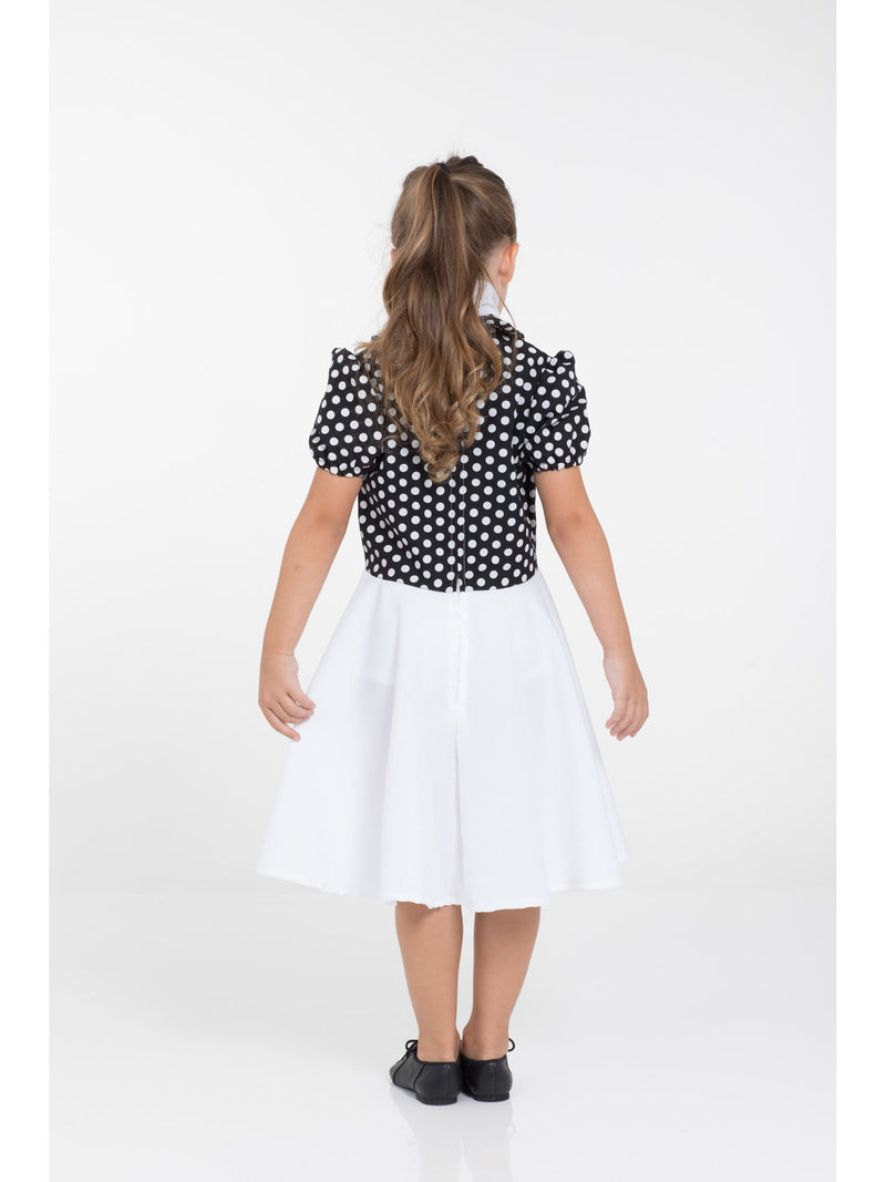 Poodle Dress Black/White