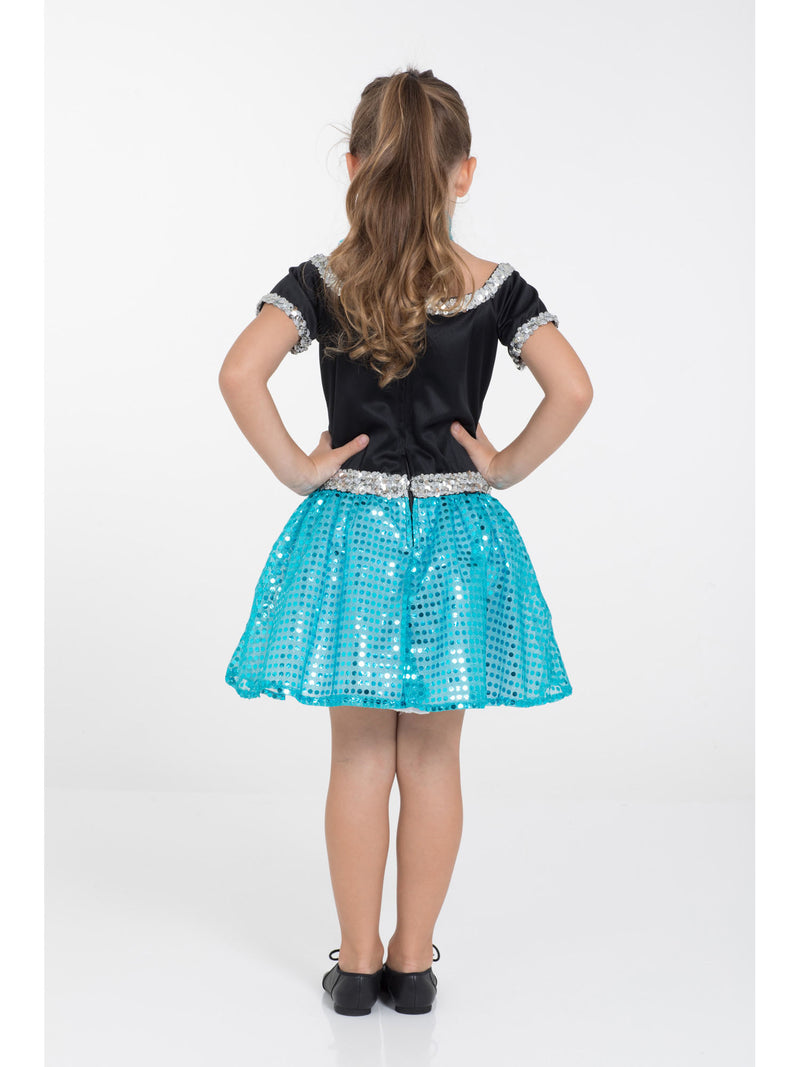 Rock ‘n’ Roll Sequin Dress Turquoise