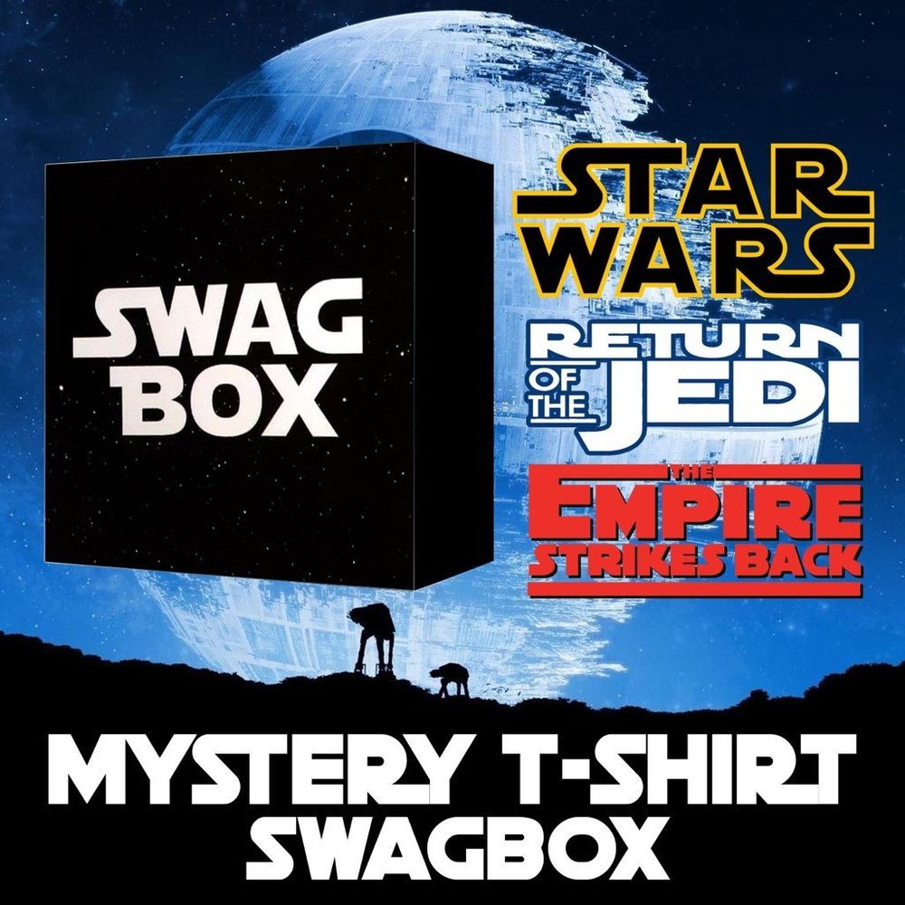 Star Wars 3 T Shirt Mystery Swag Box