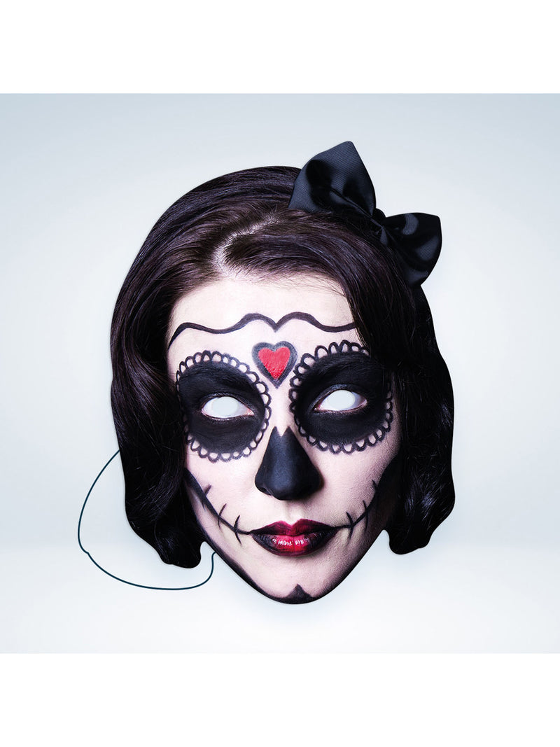 Day of the Dead Female Black Mask