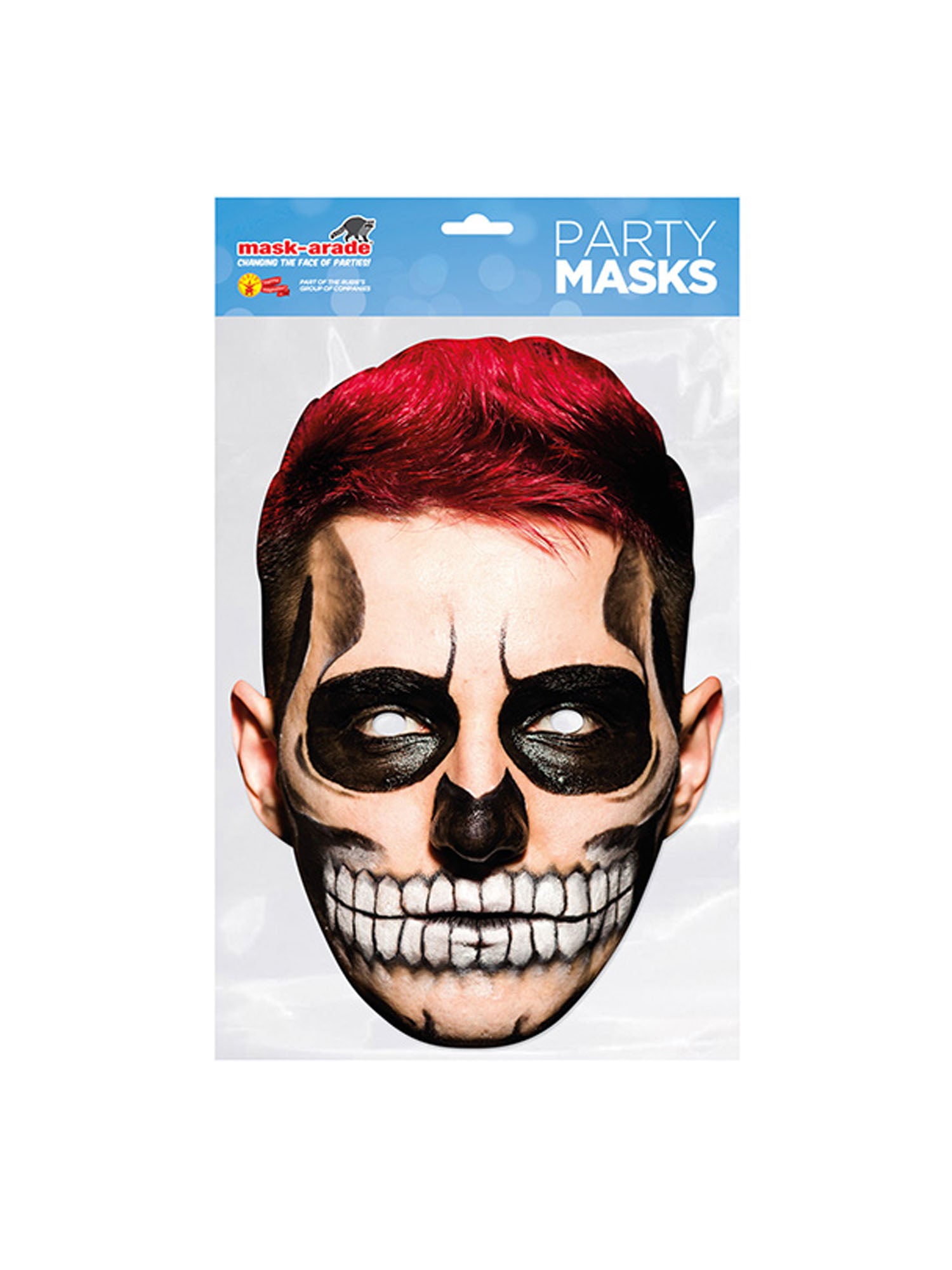 Day of the Dead Man Red Mask