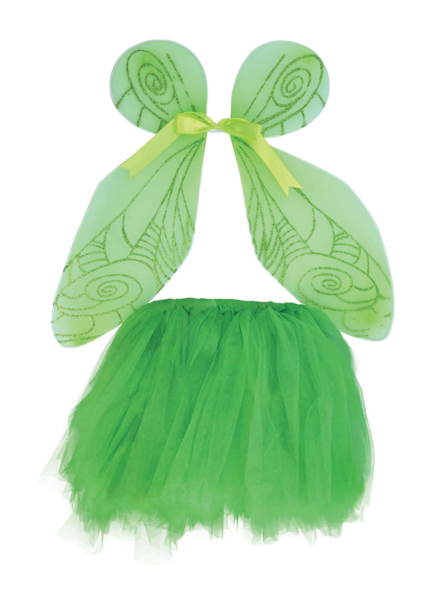 Fairy Wings + Tutu Set. Green