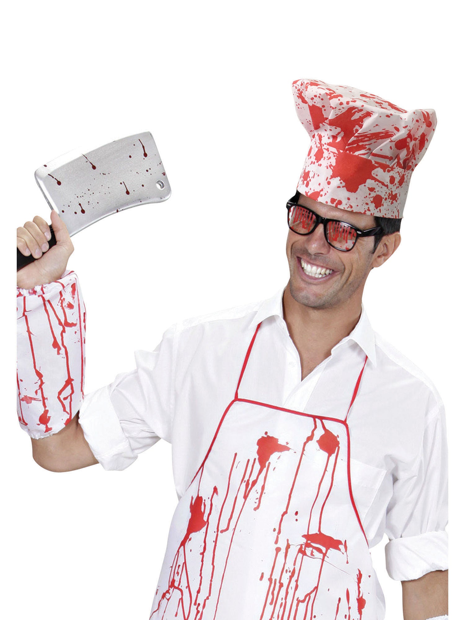Chef Set Bloody (Hat, Apron + Sleeve)***
